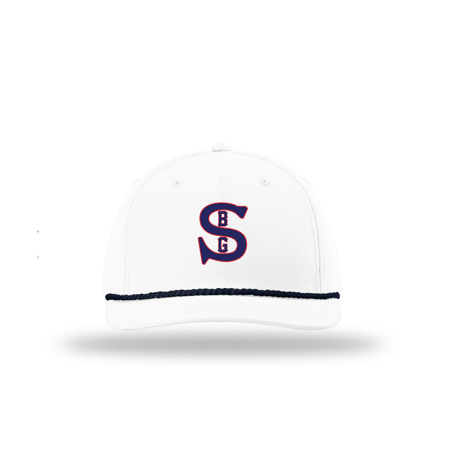 SBG Sox | 5 Panel Classic Rope Hat with S Logo in Navy and Red