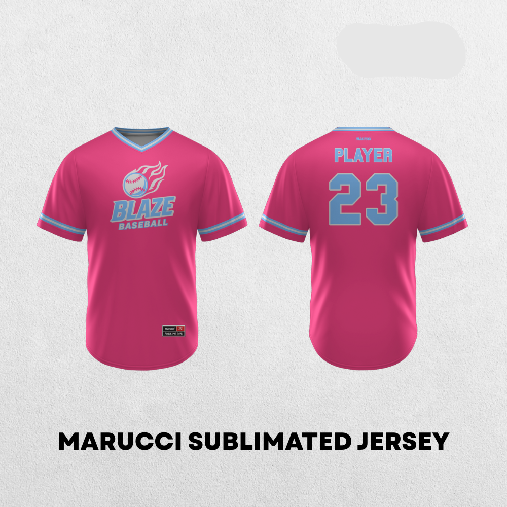 Brick City Blaze | Marucci Pink Sublimated Jersey Pink
