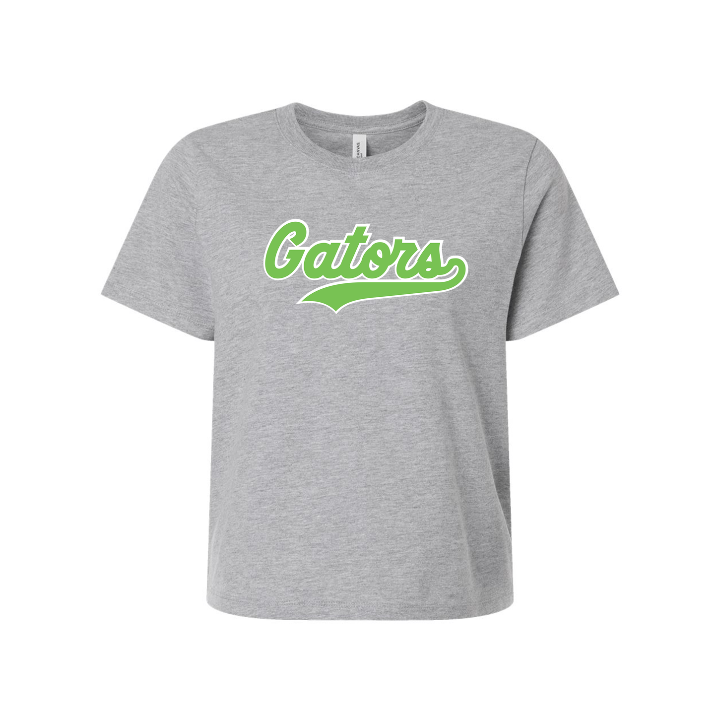 NWG | NW Gators Script - Athletic Grey Cropped T-Shirt