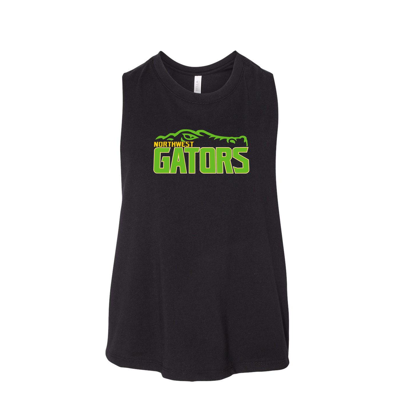 NWG | NW Gators Gator - Black Racerback Crop Tank