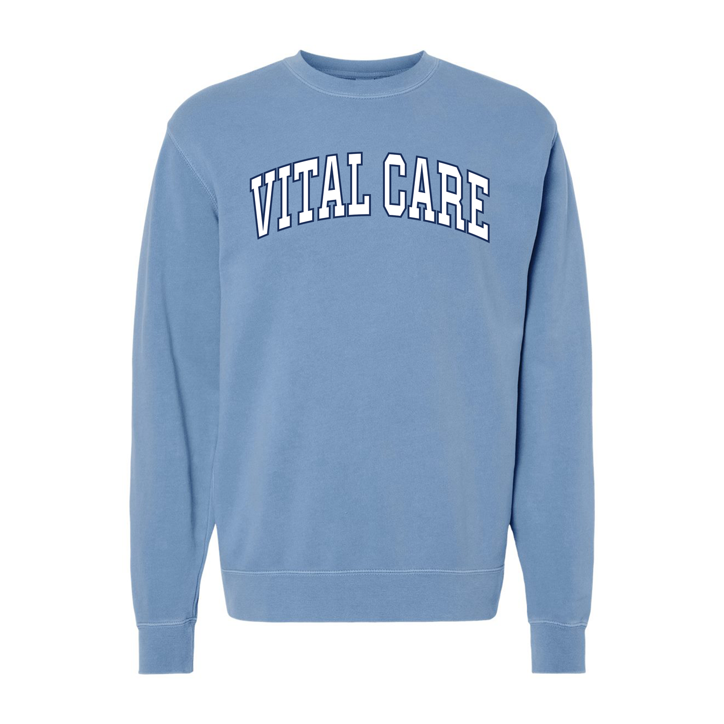 VC03 - Vital Care College Block - Washed Crewneck Sweatshirt