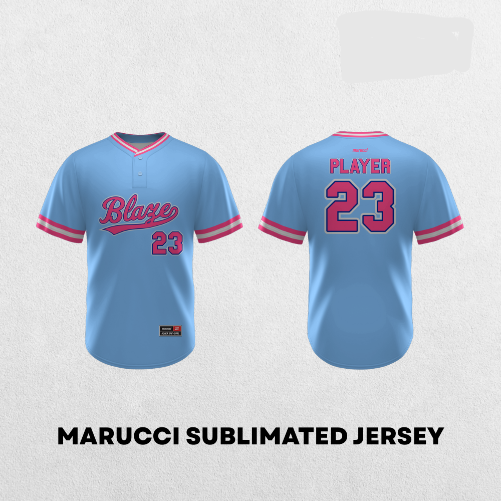 Brick City Blaze | Marucci Blue Sublimated Jersey