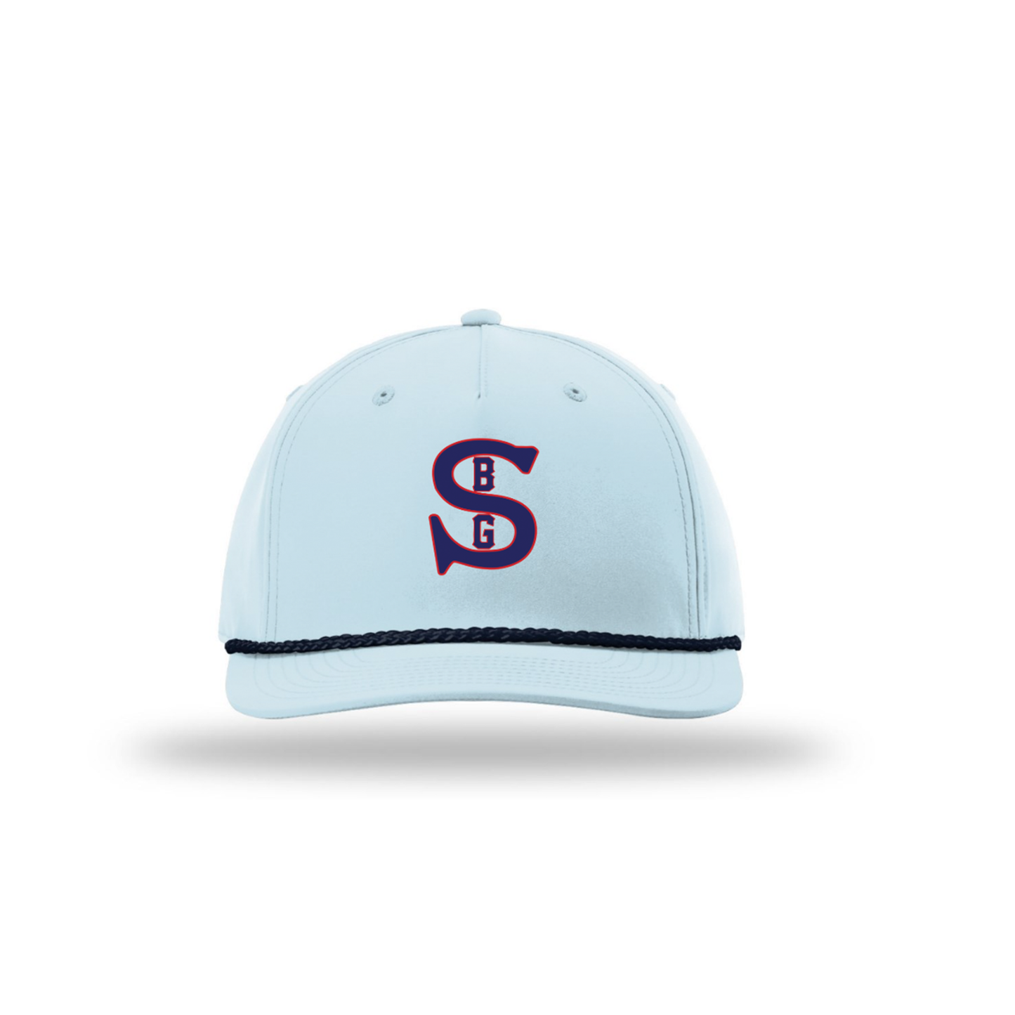 SBG Sox | 5 Panel Classic Rope Hat with S Logo in Navy and Red