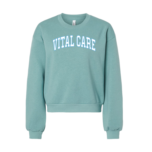 VC01 - Vital Care College Block - Women's Fleece Crewneck Sweatshirt