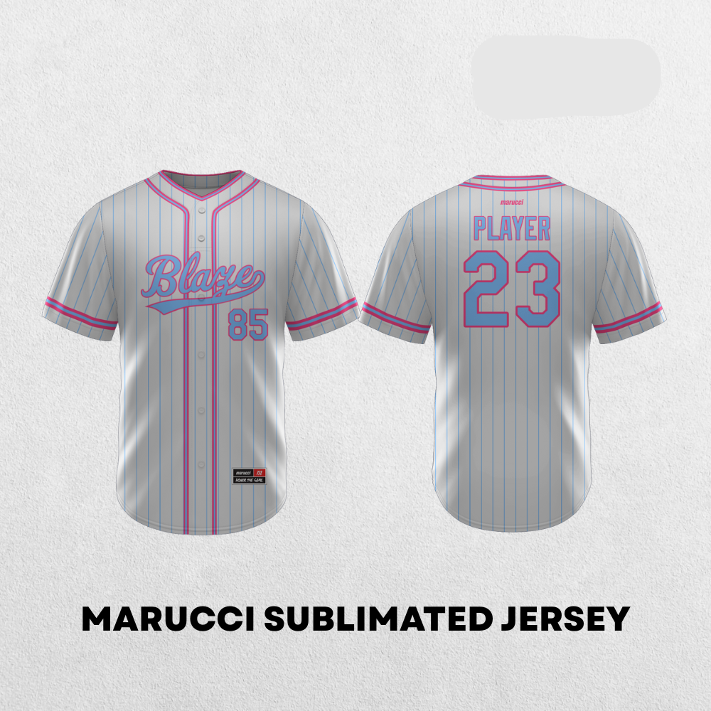Brick City Blaze | Marucci Pinstripe Sublimated Jersey