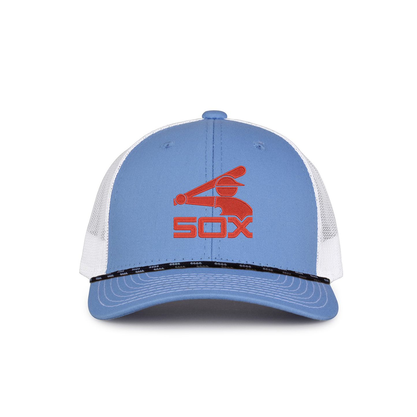 SBG Sox | Trucker Hat with Rope and Batterman Logo in Red