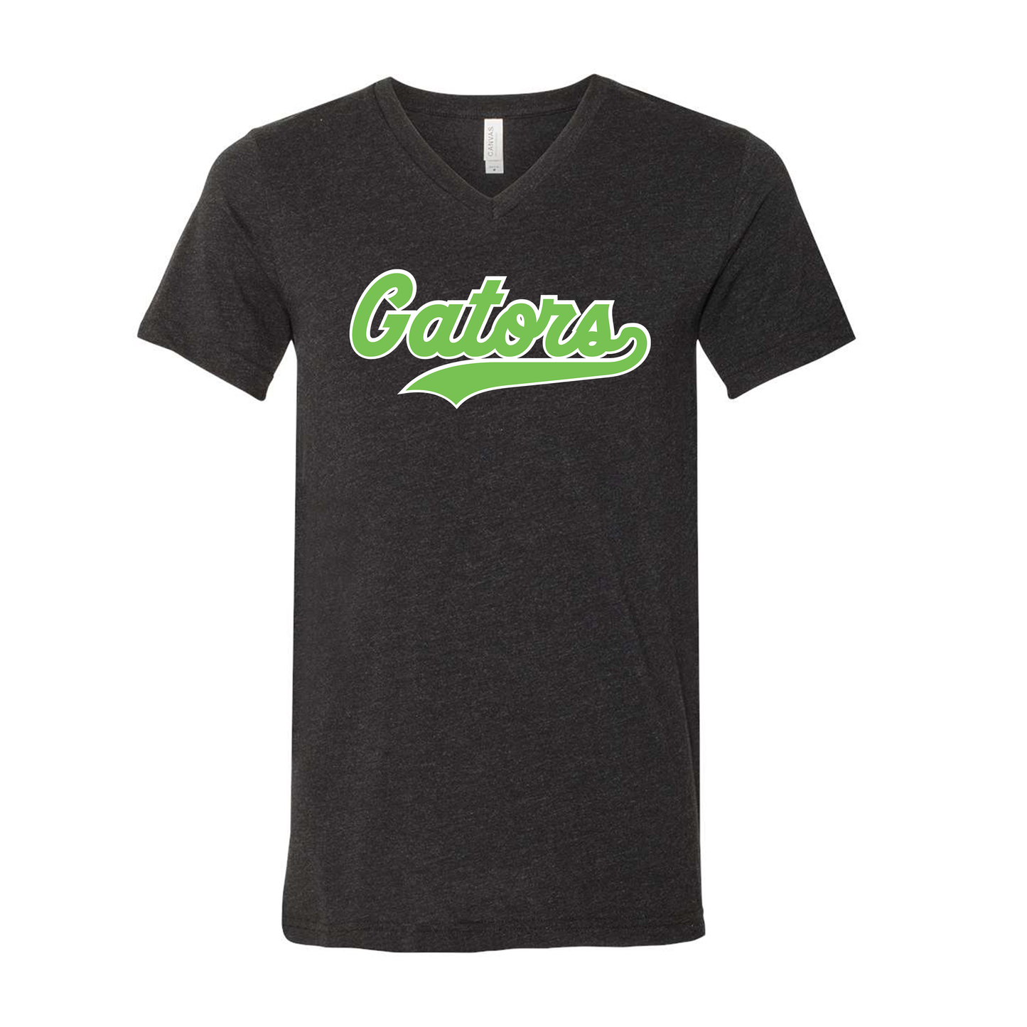 NWG | NW Gators Script - Black Triblend V-Neck T-Shirt