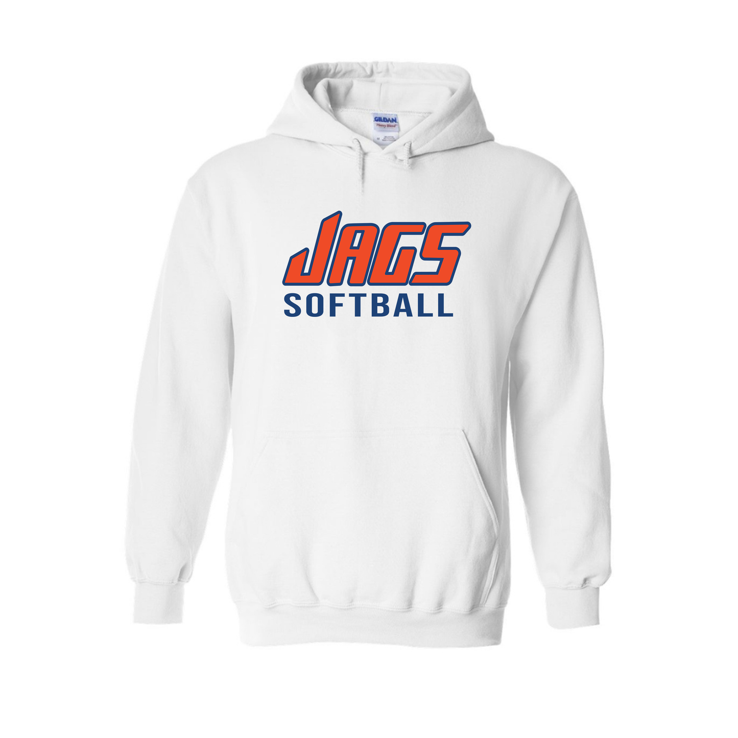 MC Softball | White Hooded Sweatshirt | Jags Softball
