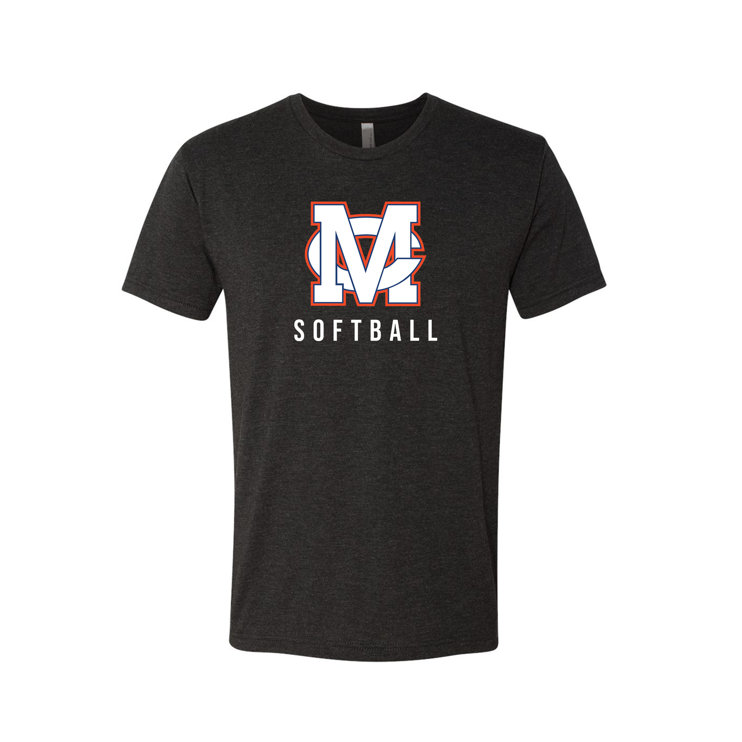 MC Softball | Black Tri-Blend T-Shirt | MC Softball
