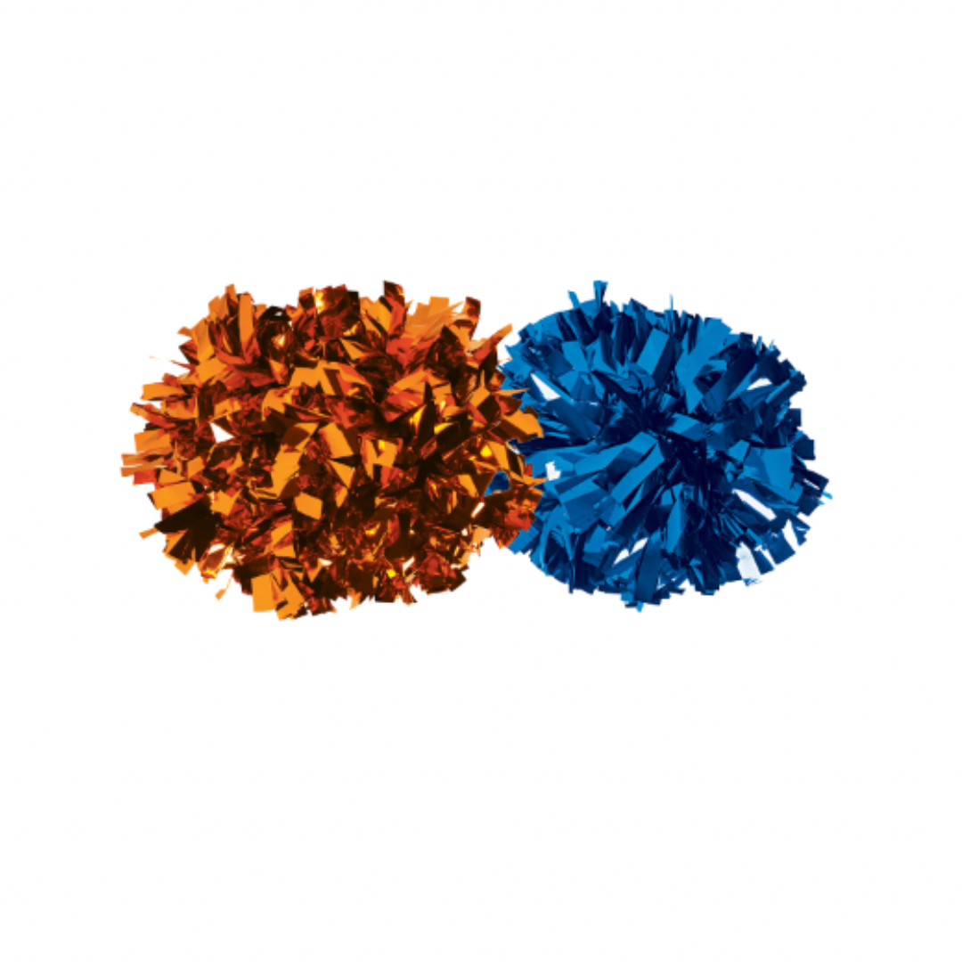 Jaguar Spirit | Set of 2 Metallic Pom Poms
