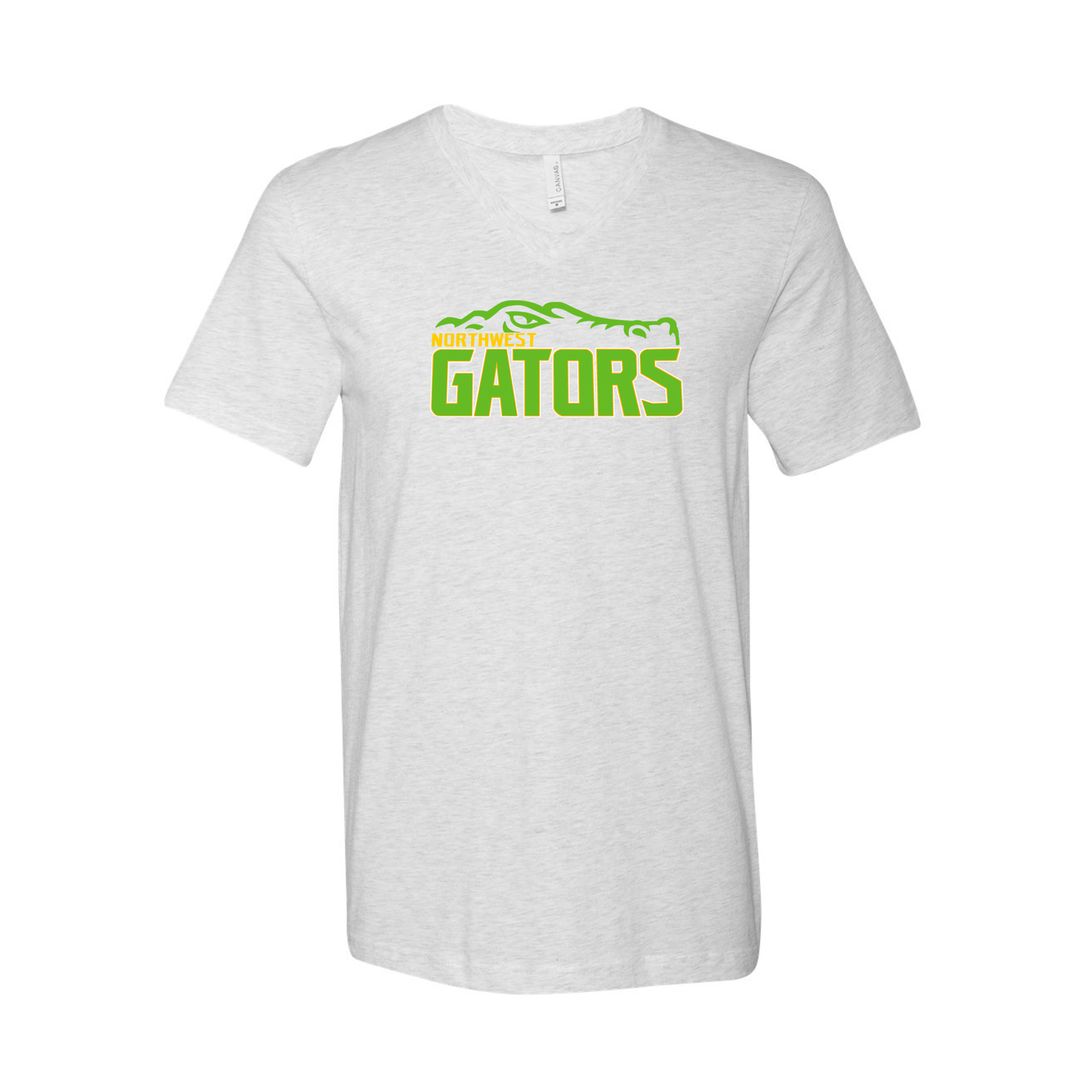 NWG | NW Gators Script - Ash Triblend V-Neck T-Shirt