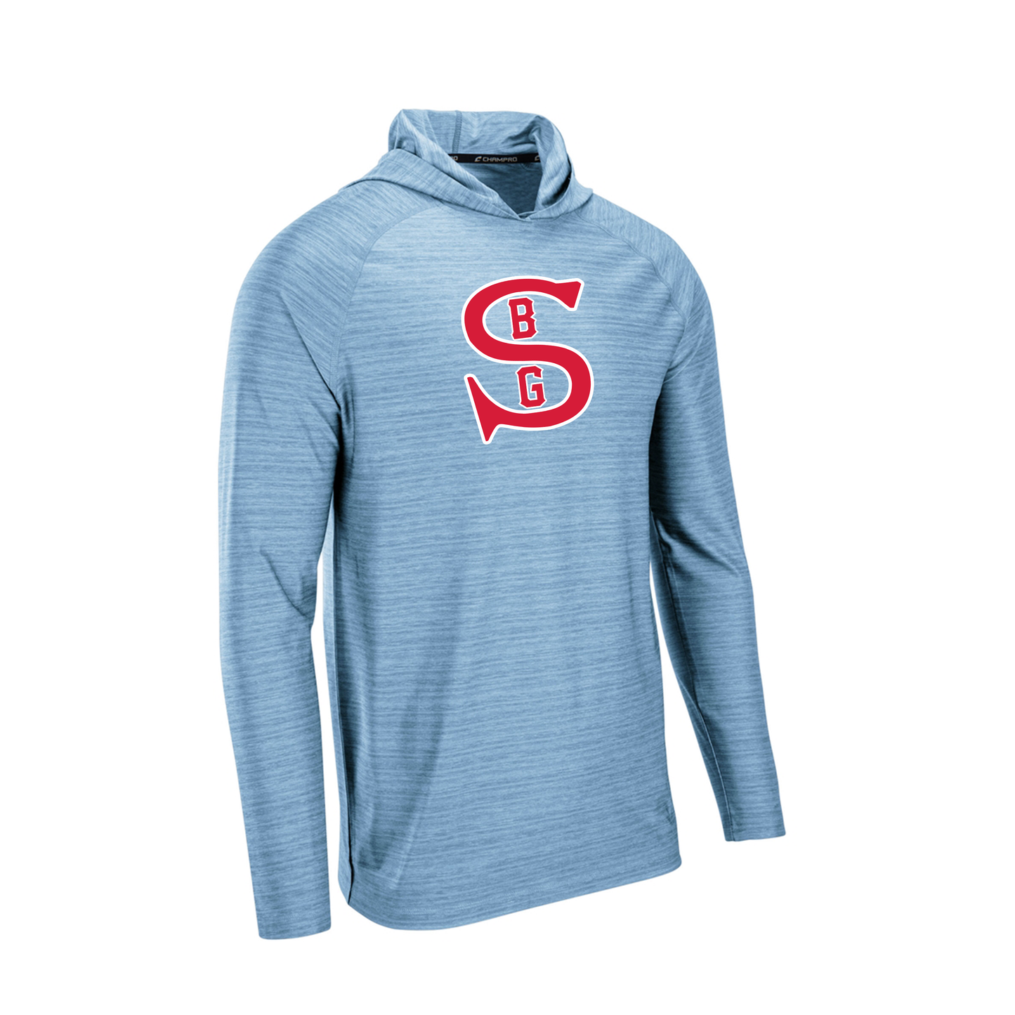SBG Sox | UV Performance Lightweight Hoodie with S Logo in Red