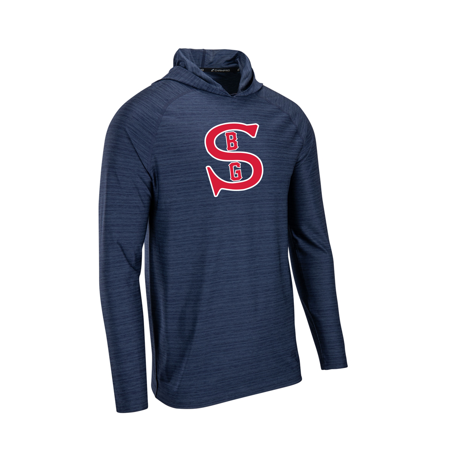 SBG Sox | UV Performance Lightweight Hoodie with S Logo in Red