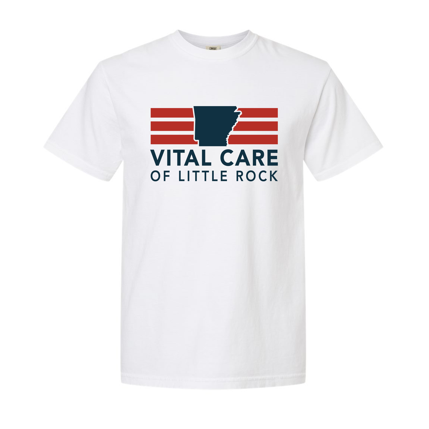 Vital Care of Little Rock | Stripes & State Heavy Cotton T-shirt